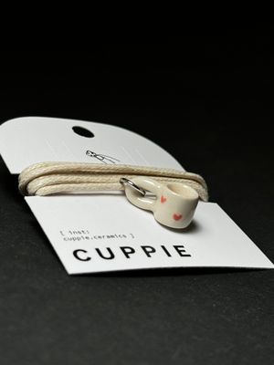 Cuppie Pink Hearts S Necklace Accessory