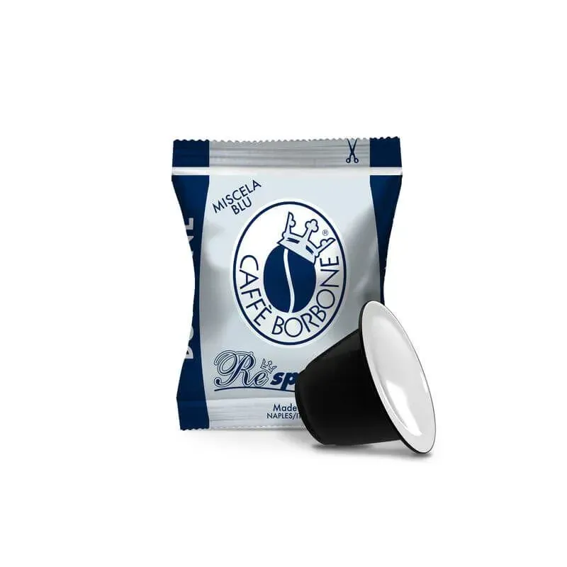 Capsule Caffè Borbone Respresso compatibili Nespresso Miscela Blu 100 pezzi