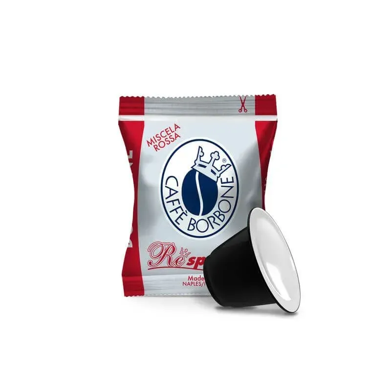 Capsule Caffè Borbone Respresso compatibili Nespresso Miscela Rossa 100 pezzi