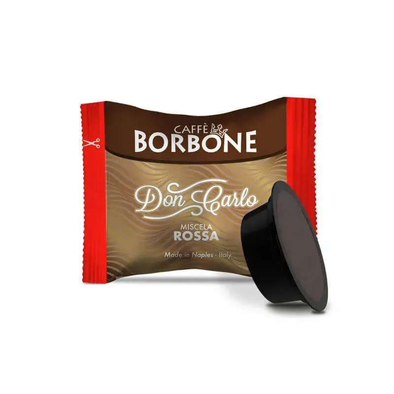 Caffè Borbone Don Carlo Lavazza A Modo Mio compatibile Miscela Rossa 100 pezzi