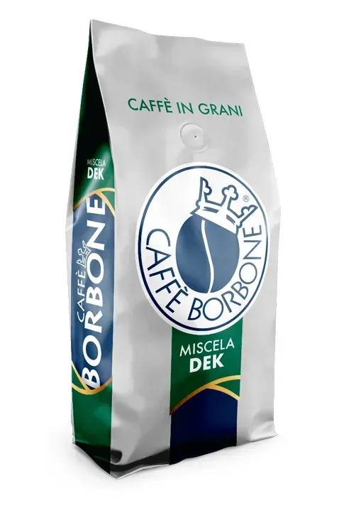 Caffè Borbone Miscela Dek Caffè in grani per distributori automatici da 1 kg.