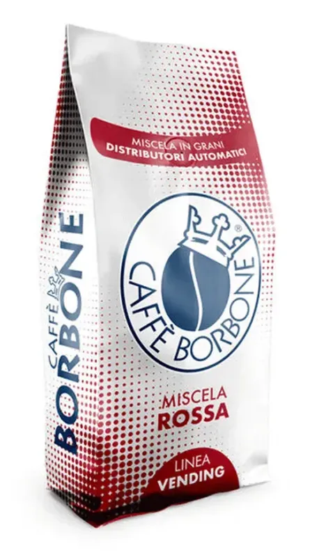 Caffè Borbone Miscela Rossa Caffè in grani per distributori automatici da 1 kg.
