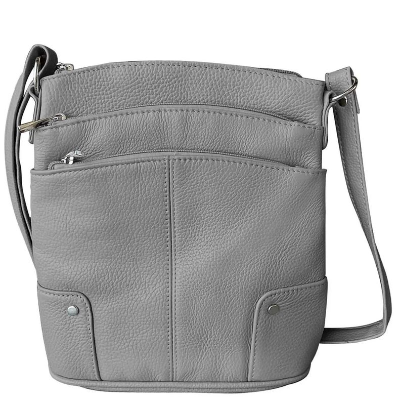 COWHIDE LEATHER CROSSBODY TOTE