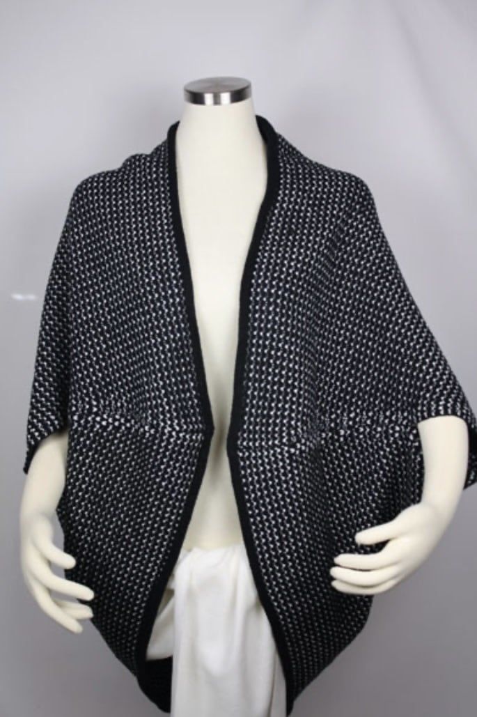CHECKED FASHION SHRUG