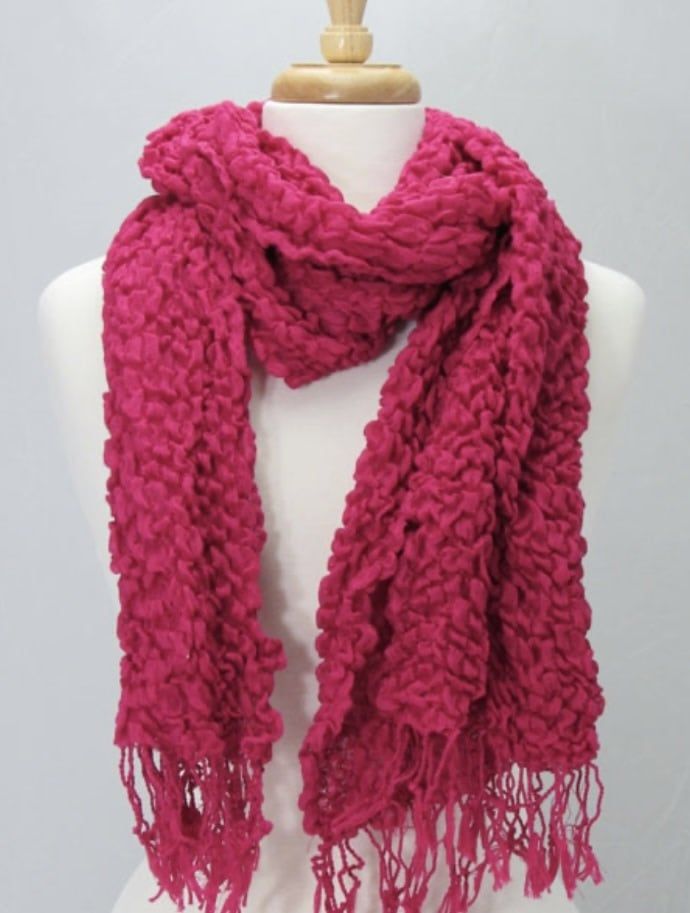 BUBBLE KNIT SCARF