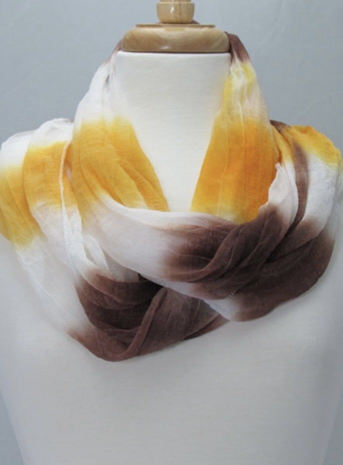 CHIFFON TUBE DOUBLE COLOR MUFFLER