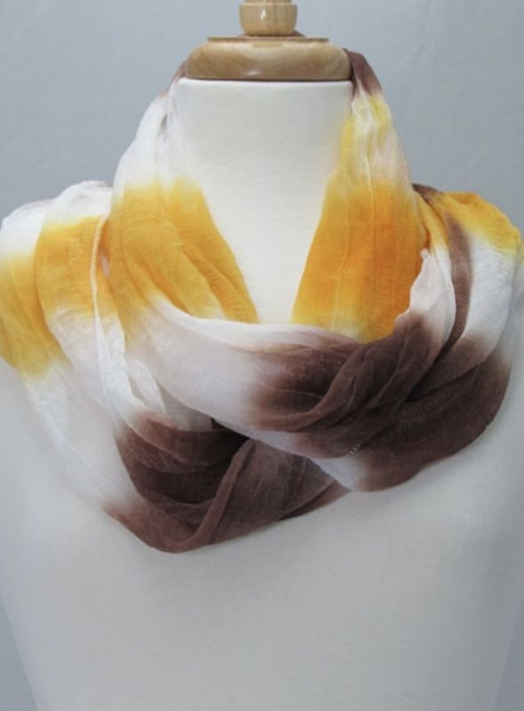 CHIFFON TUBE DOUBLE COLOR MUFFLER