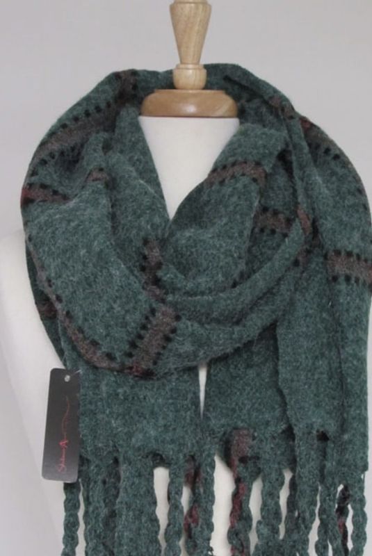 BLOCK STITCH BLANKET SHAWL