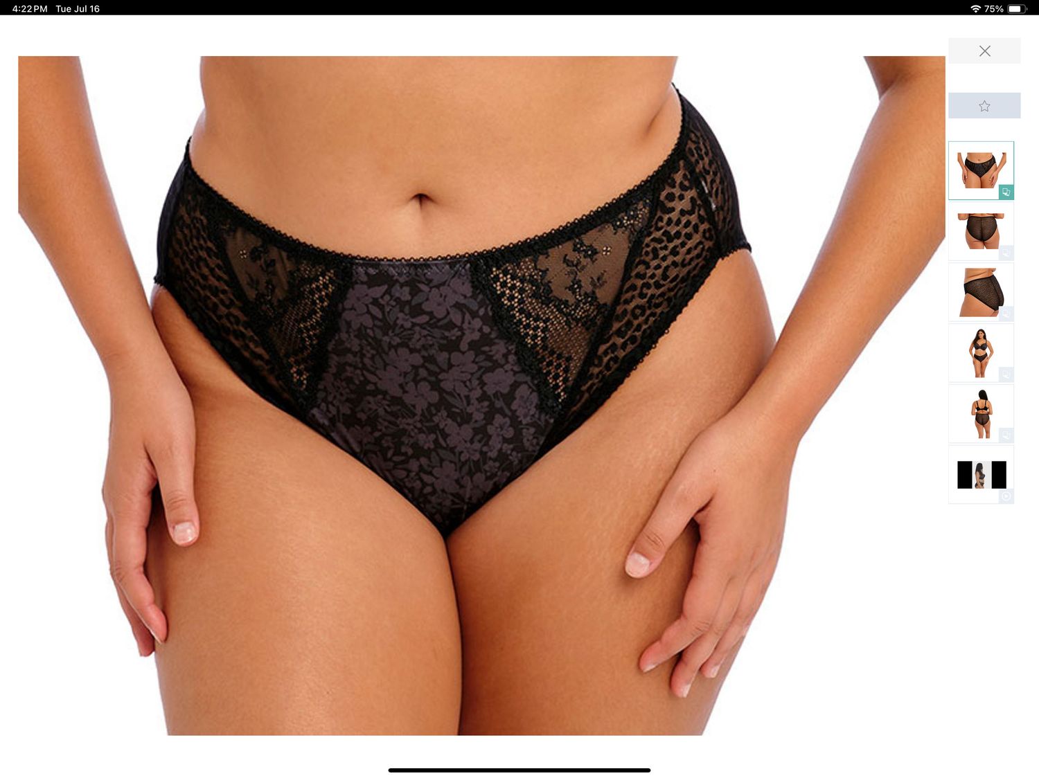 LUCIE BRIEF BLACK 