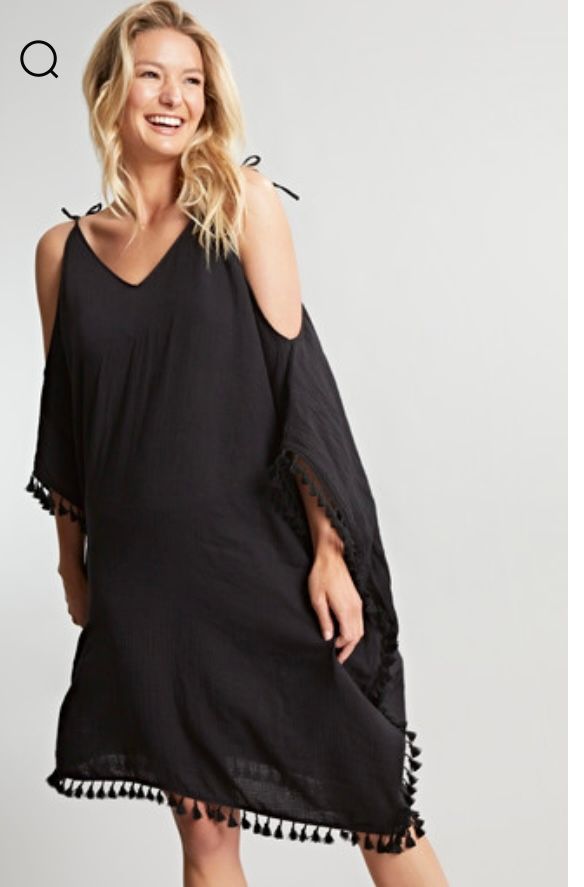HALLE SHIRT KAFTAN BLACK O/S
