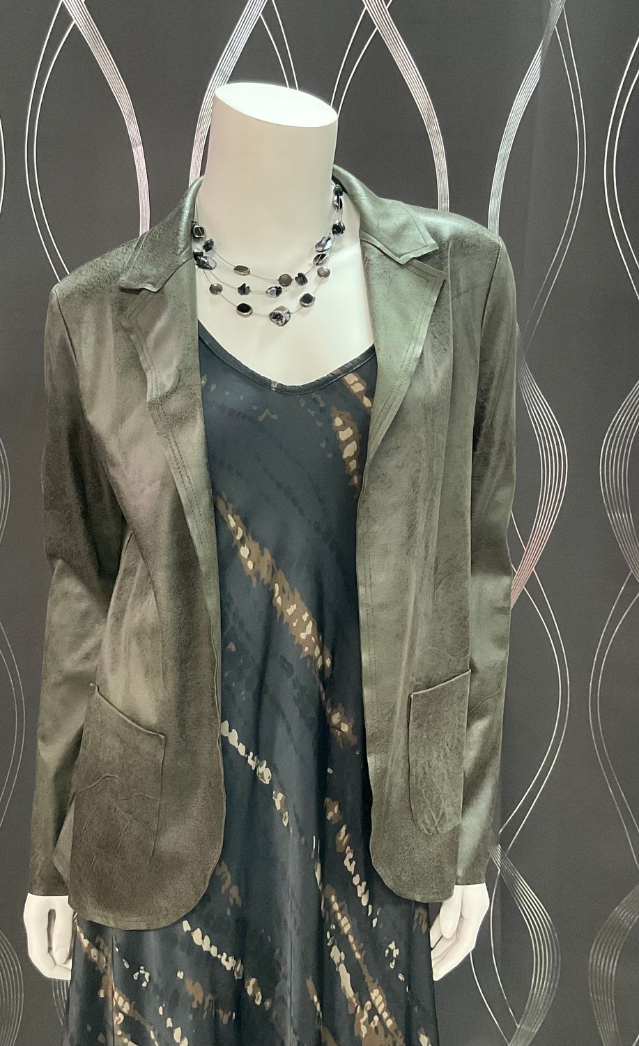 OPAL LEATHER BLAZER