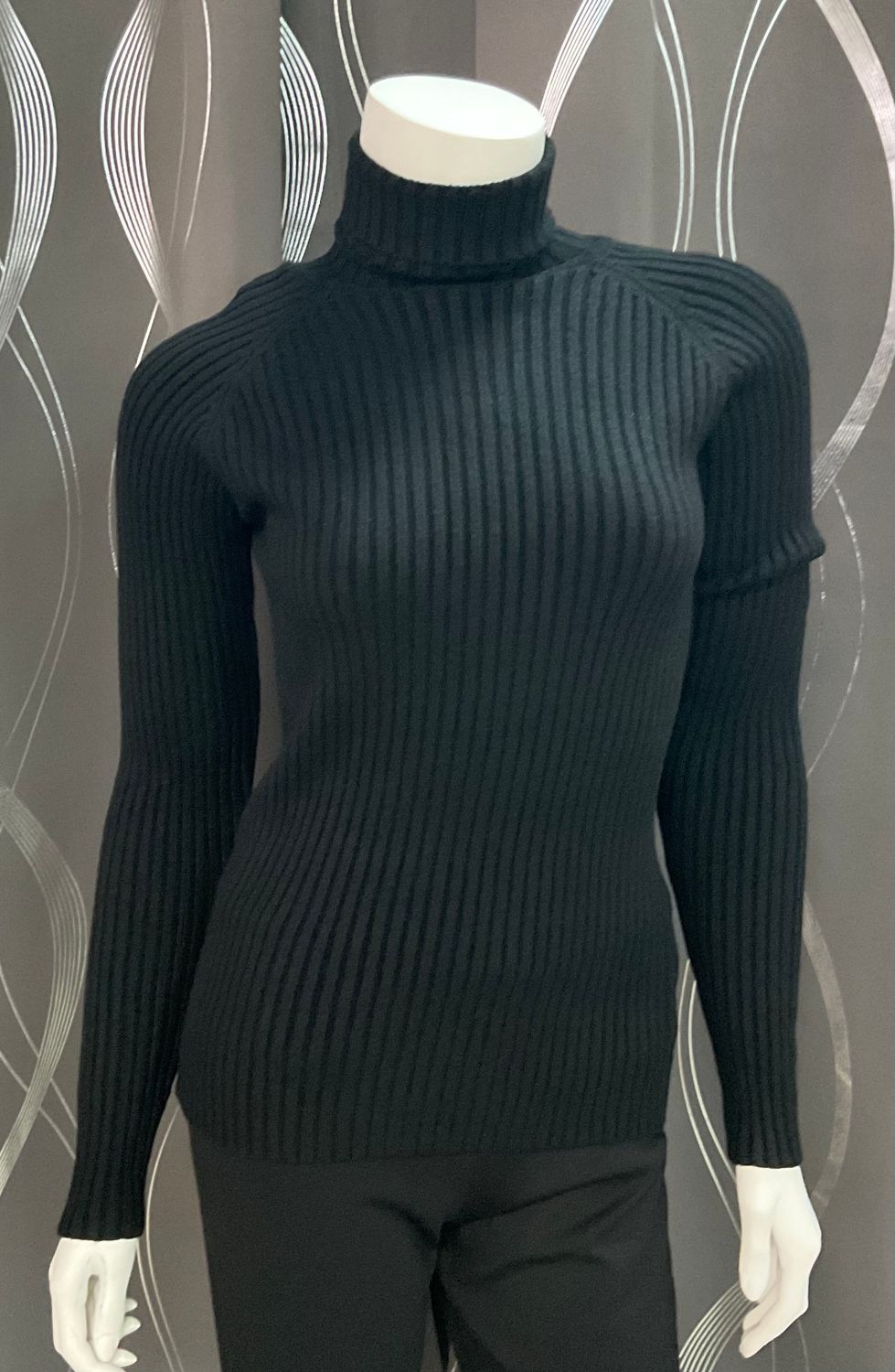 LONG SLEEVE RIBBED TURTLENECK 