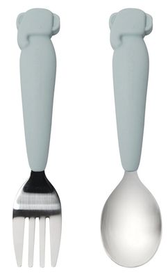 LouLou Lollipop Silicone Bowl + Silverware 