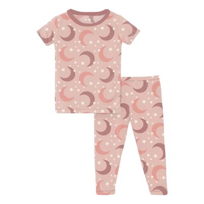 Kickee Short Sleeve Sport Pajama Set 2T-8