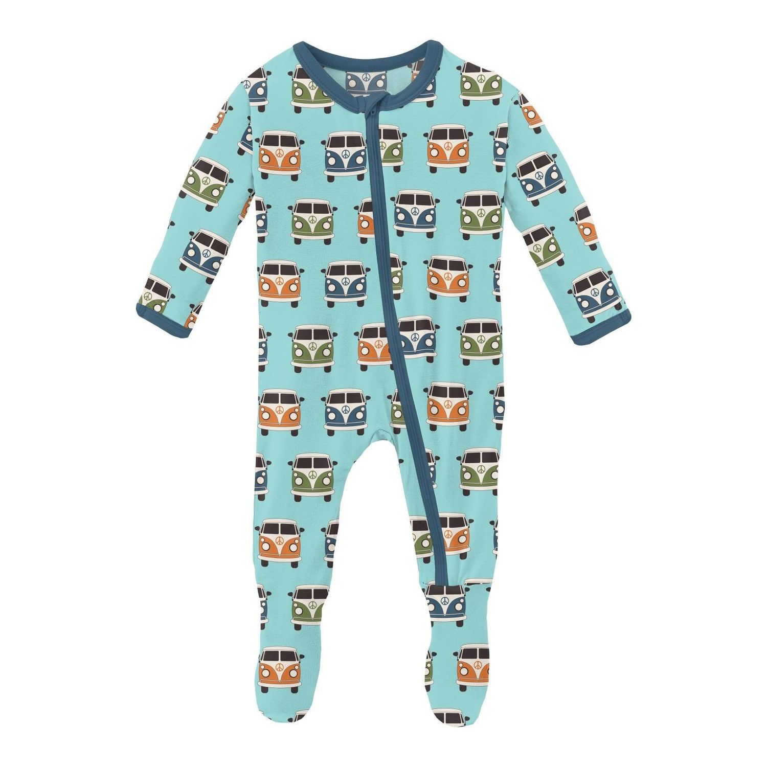 Kickee Pants Print Footie Zip