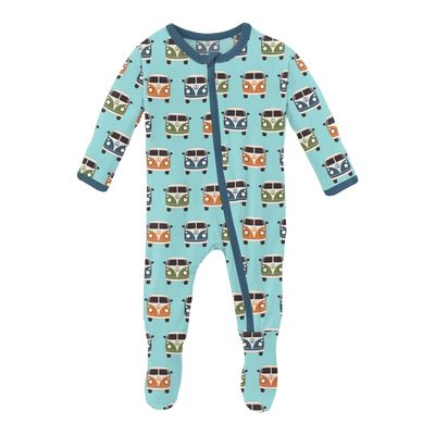 Kickee Pants Print Footie Zip