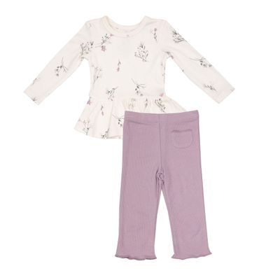 Angel Dear Peplum Top &amp; Pant Set