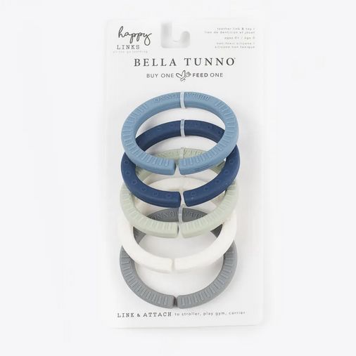 Bella Tunno Teether Link &amp; Toy, Color: Cool Sky