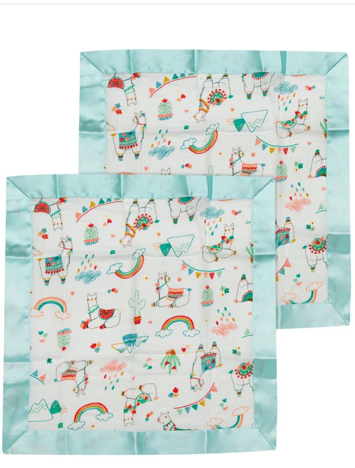 LouLou Lollipop Secruity Blanket 2pk, Color: Llama