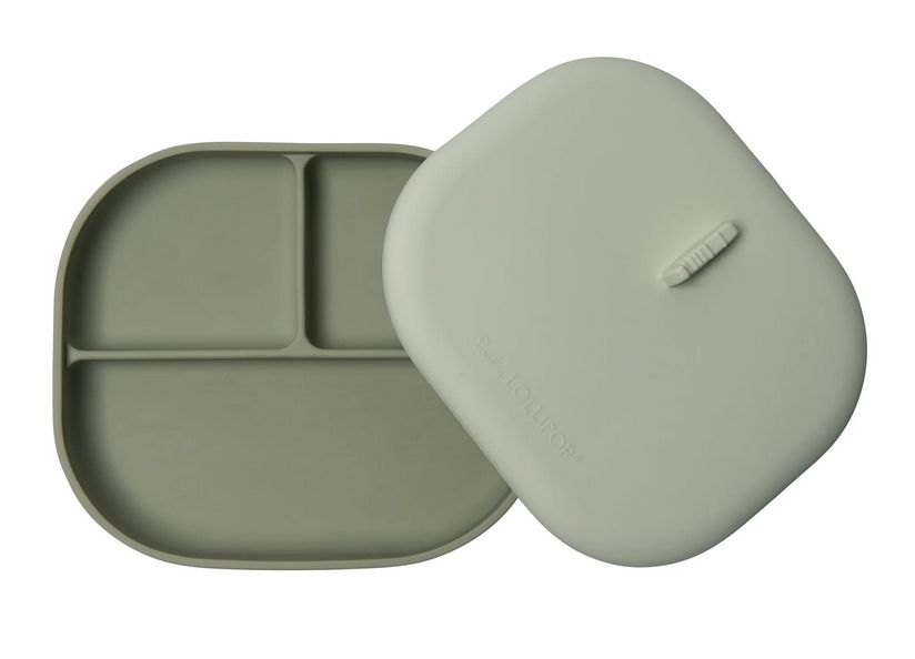 Loulou Lollipop Divided Plate, Color: Sage