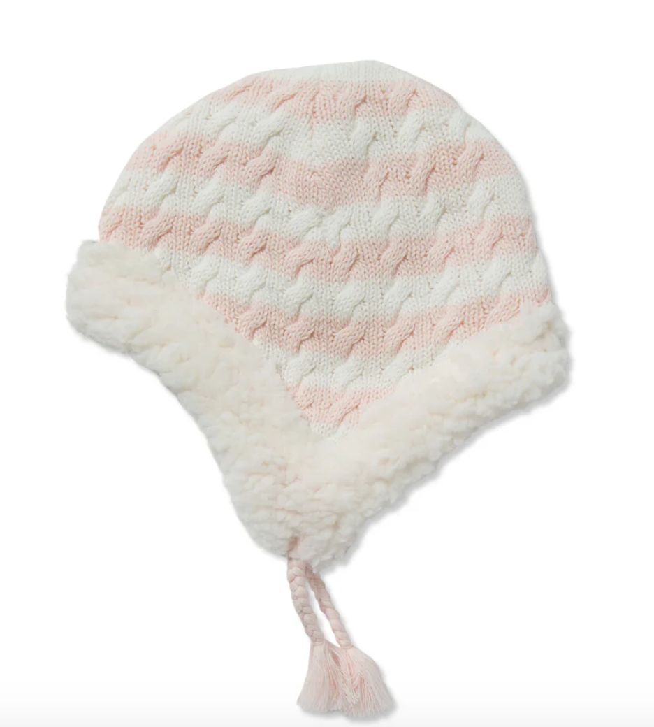 Angel Dear Pilot Hat, Color: Pink, Size: 0-6 months