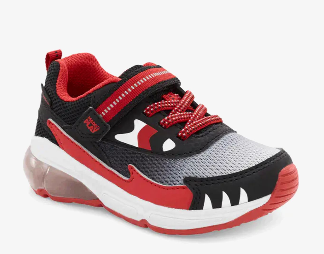 M2P Lighted Boys 7-10, Attribute 1: Jaws Black Red, Attribute 2: 7, Attribute 3: M