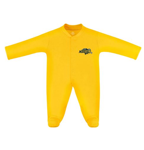 NDSU Footed Romper #351, Color: Gold, Size: 0-3