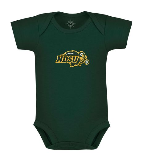 NDSU Short Sleeve Bodysuit #303, Color: Hunter, Size: NB