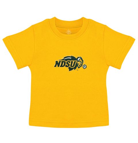 NDSU Short Sleeve Tee #302, Color: Yellow, Size: 0-3