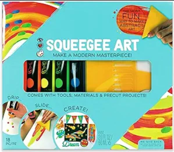 Bright Stripes 30, Color: Squeegee Art