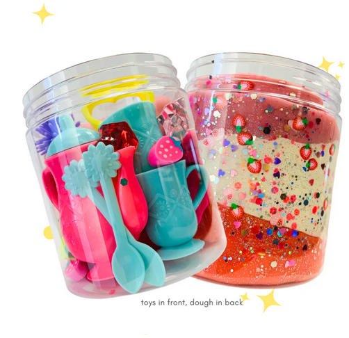 Dough House Large Jar, Color: Tea Party