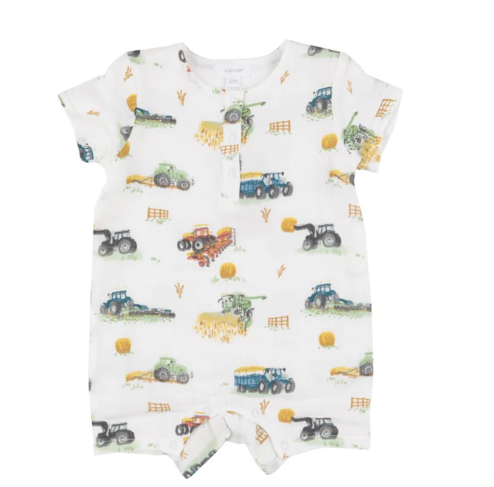 Angel Dear Henley Shortall, Color: Farm Machines, Size: 3-6