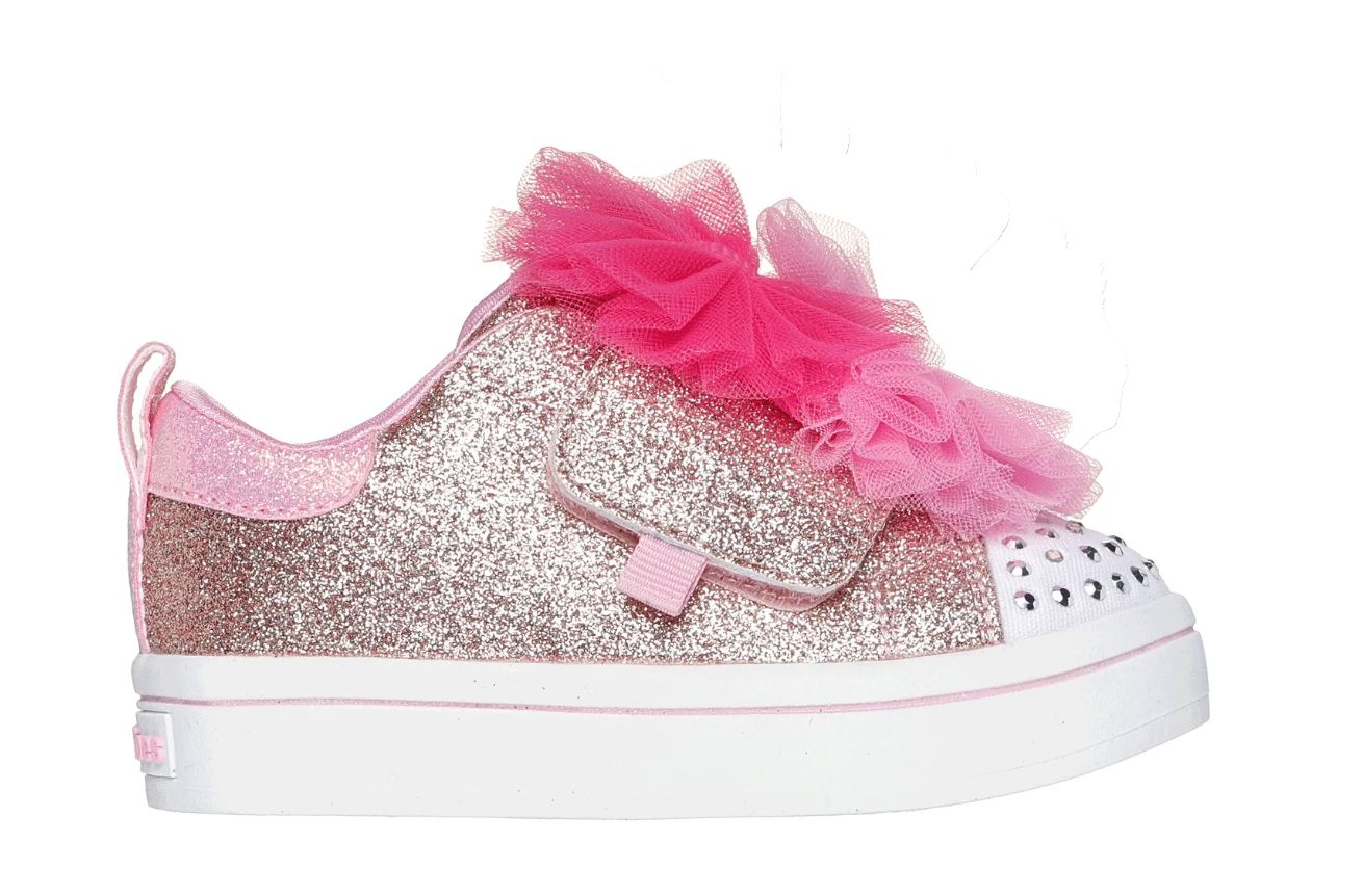 Skechers Twinkle Tutu Cute , Color: Rose gold, Size: 7