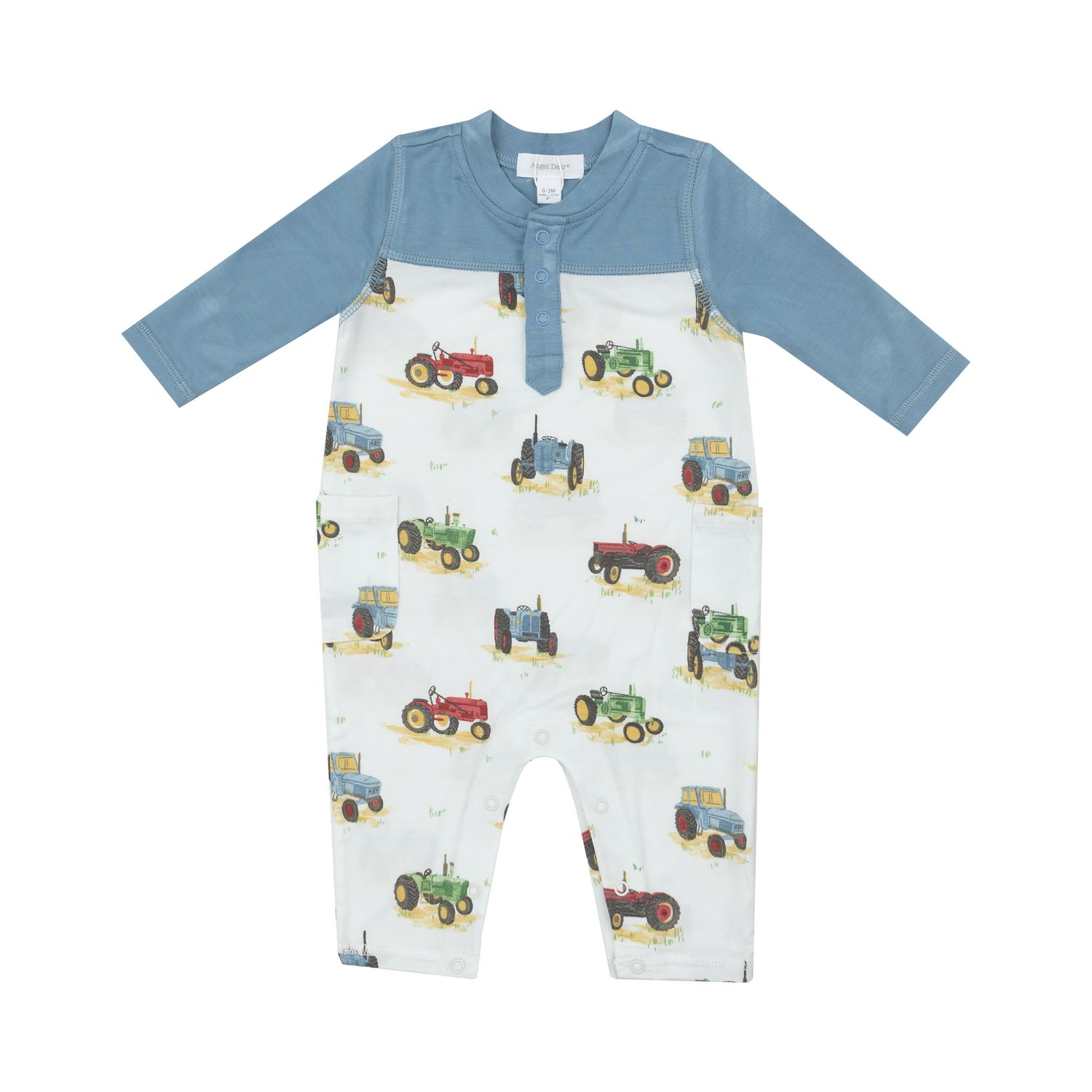 Angel Dear Romper Contrast Sleeve