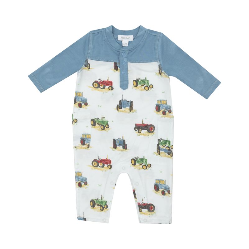 Angel Dear Romper Contrast Sleeve