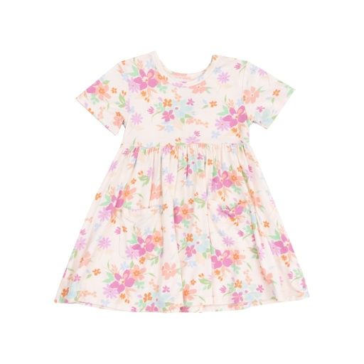 Angel Dear S/S Twirly Dress, Color: Pick A Posy MULTI, Size: 12-18M