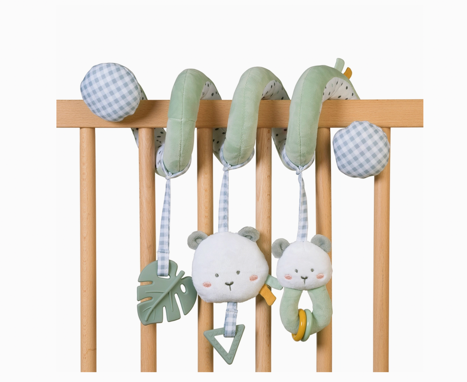 Saro Rattle Spiral, Color: Mint