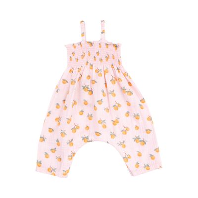 Angel Dear Tie Strap Smocked Romper