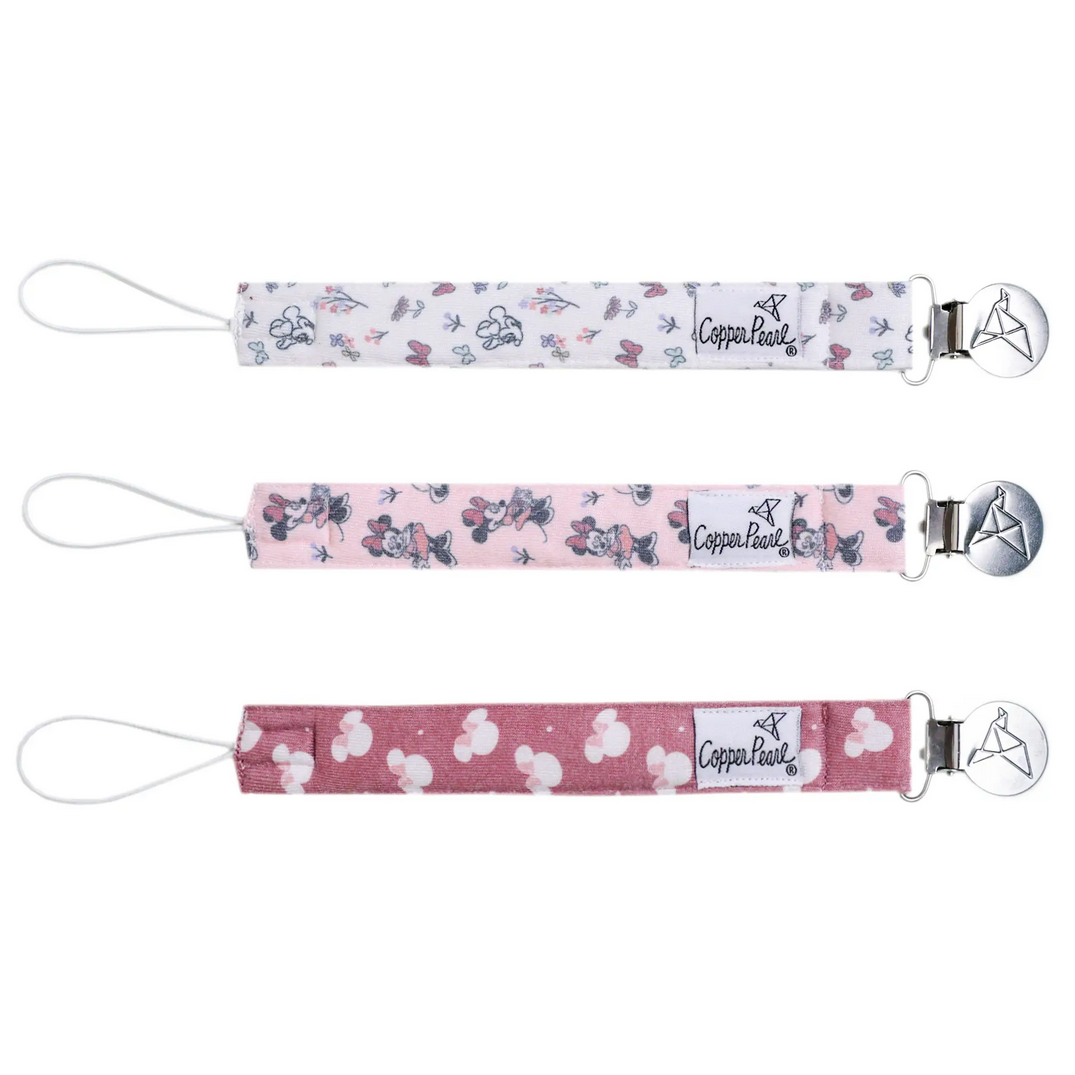 Copper Pearl Disney Binky Clips, Size: Minnie