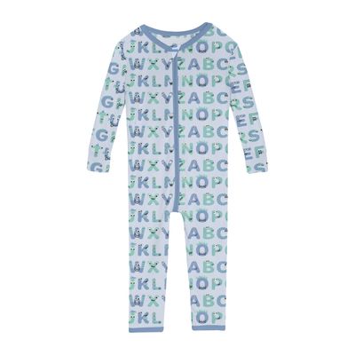 Kickee Pants Zipper Print Convertible Sleeper 
