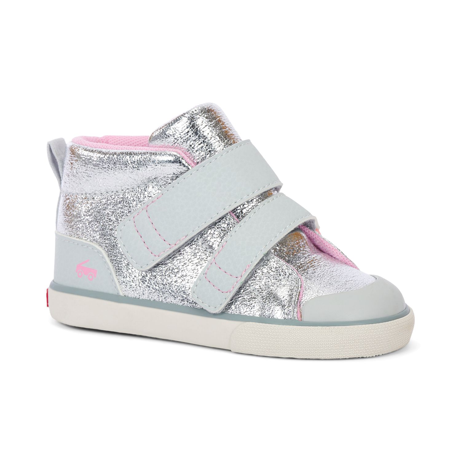 See Kai Run Dean Adapt Girls, Color: Silver, Size: 8