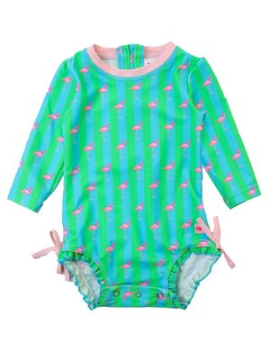 Ruffle Butts Long Sleeve One Piece Rash Guard