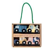 Mud Pie Wood Car Set