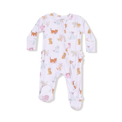 Fancy Pets - 2 Way Zipper Ruffle Back Footie
