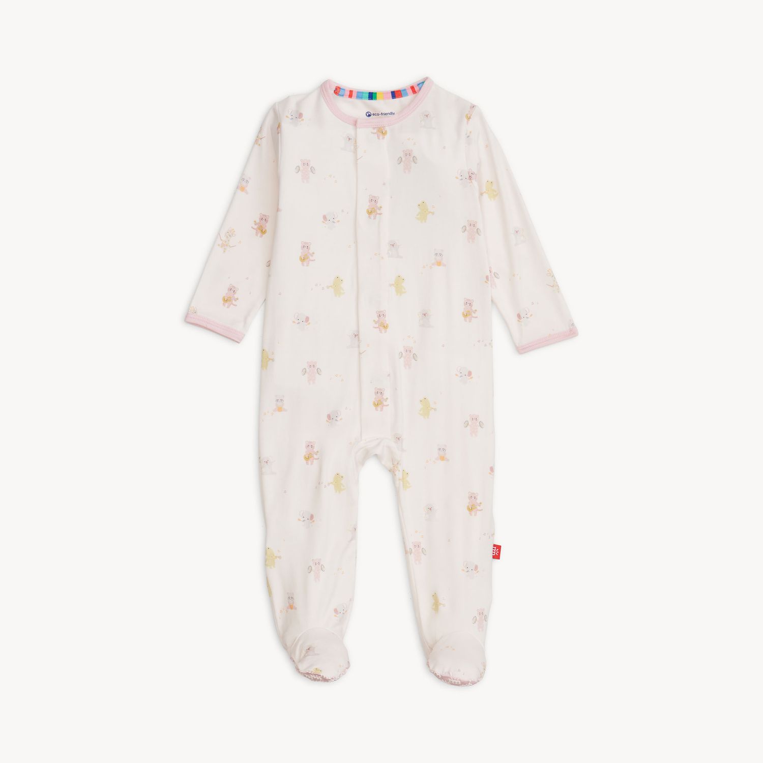 Magnetic Me PINK BABY BEATS MODAL FOOTIE, Size: NB, Color: PKBBB