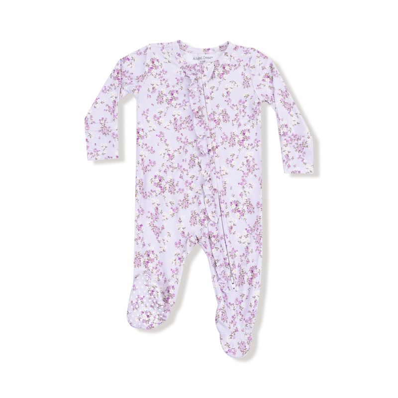 Sweet Dream Florals - 2 Way Ruffle Zipper Footie
