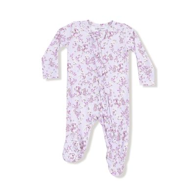 Sweet Dream Florals - 2 Way Ruffle Zipper Footie