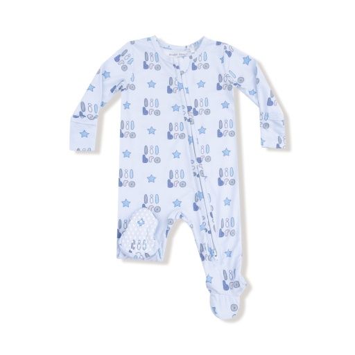 Lil Bro - 2 Way Zipper Footie, Color: LIGHT BLUE, Size: NB