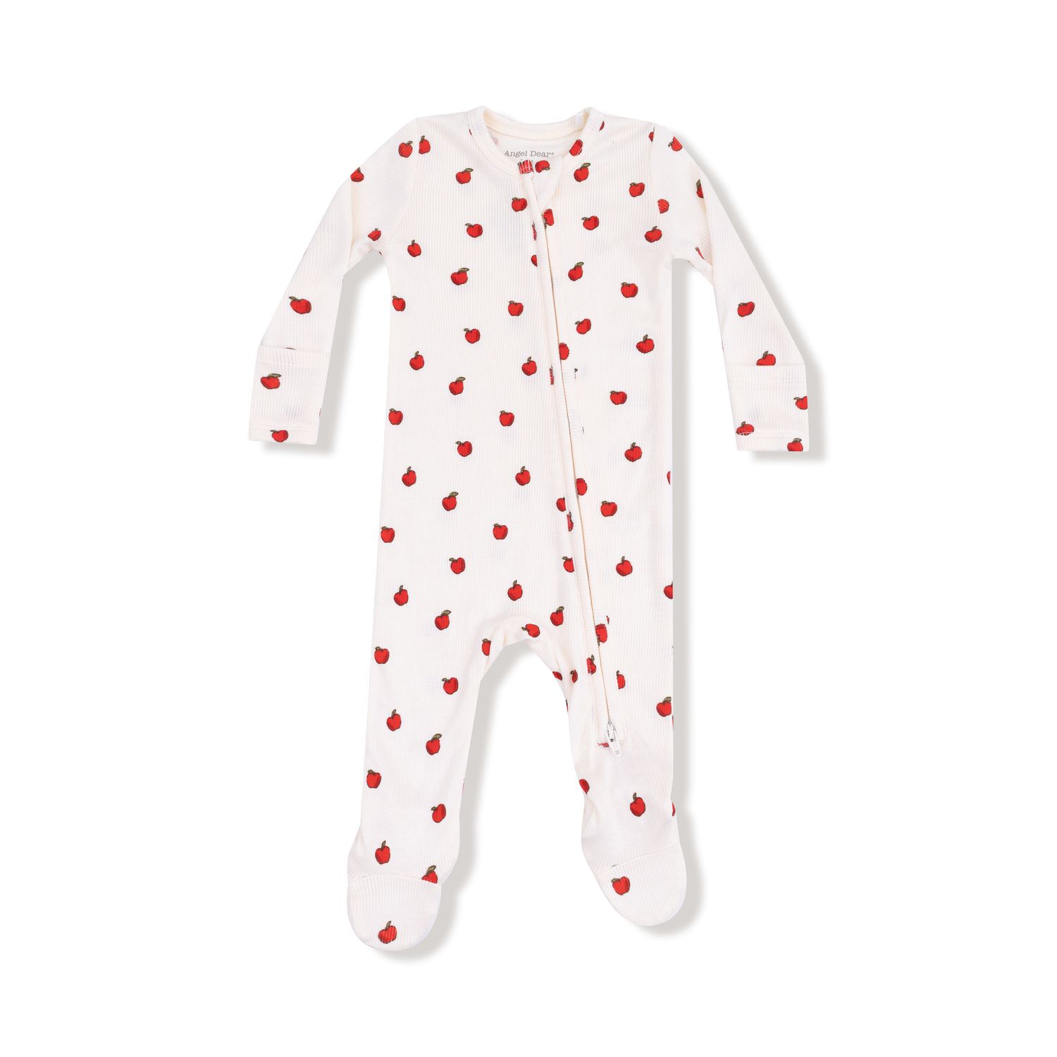 Tiny Apples - 2 Way Zipper Footie, Size: NB, Color: IVORY