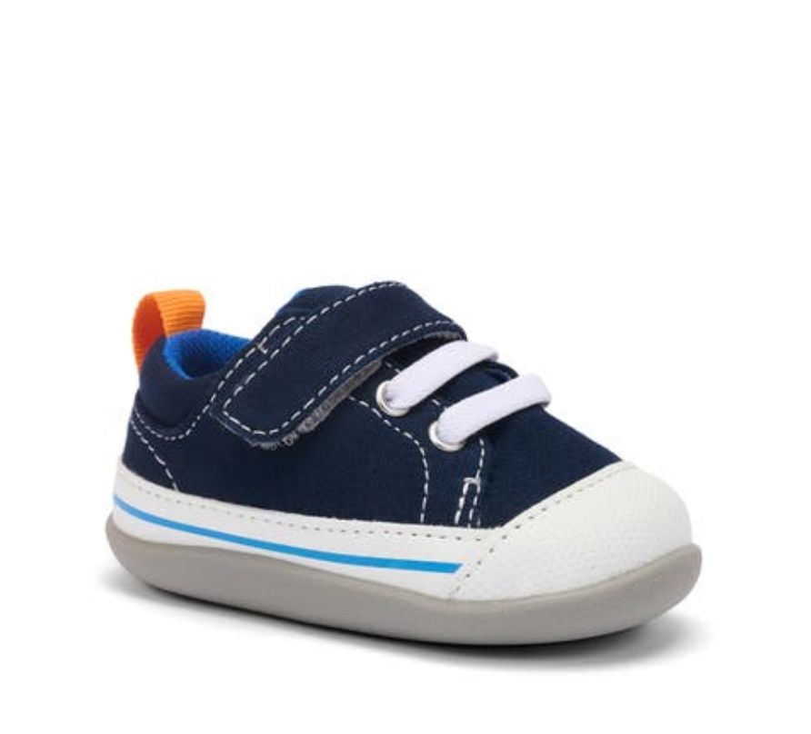 See Kai Run Infant Stevie Boys, Size: 4, Color: Navy Canvas